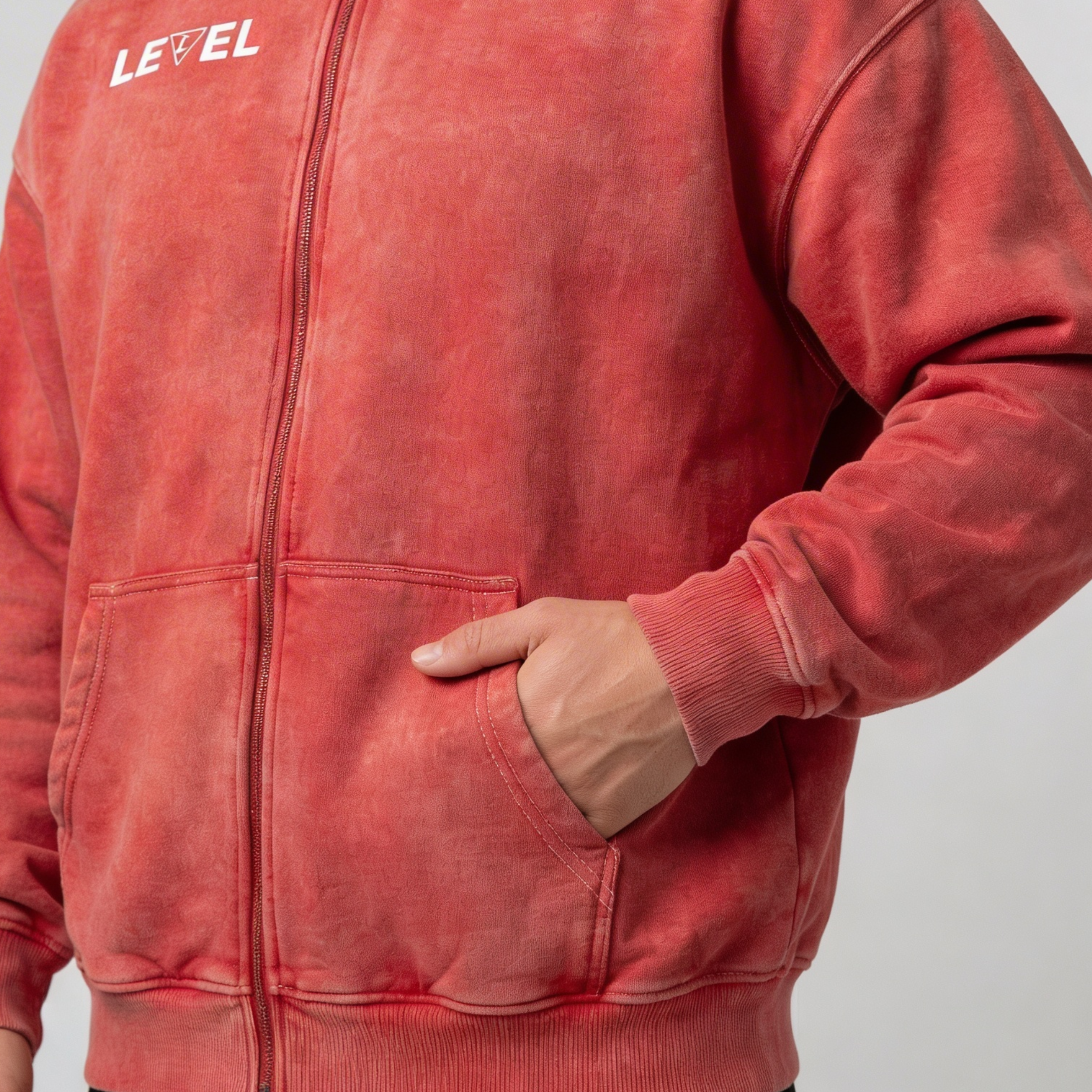 Heavy Washed Zipper