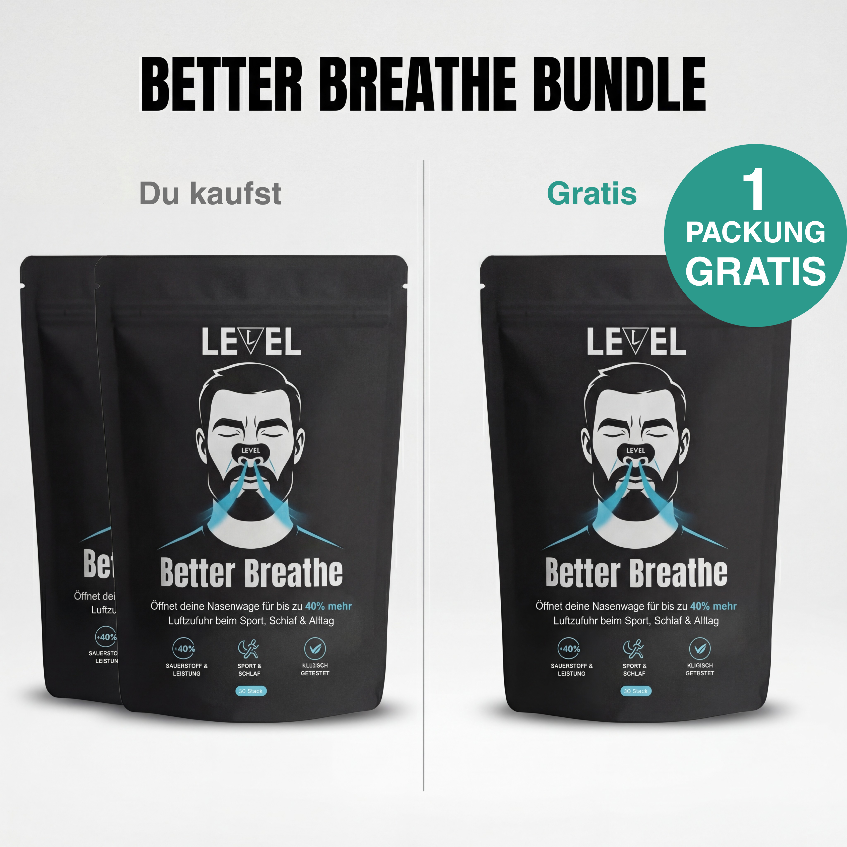 Better Breathe Nasenstrips mit SkinPro Klebeformel