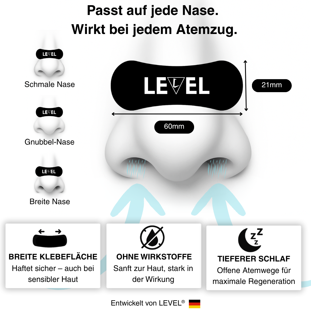 Better Breathe™ Nasenstrips mit 3D-Lift-Effekt