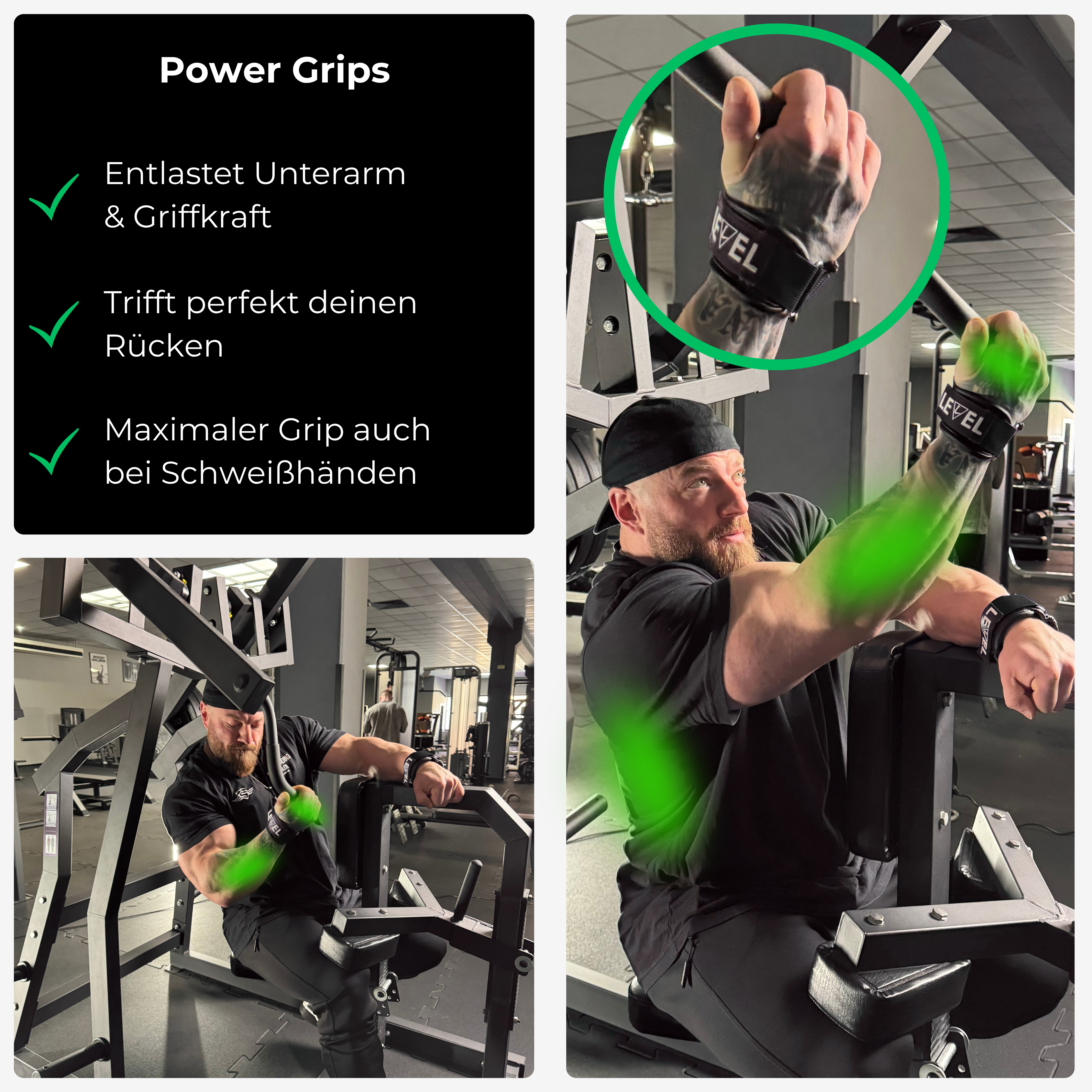 Power Grips mit Flex-Grip-Matrix