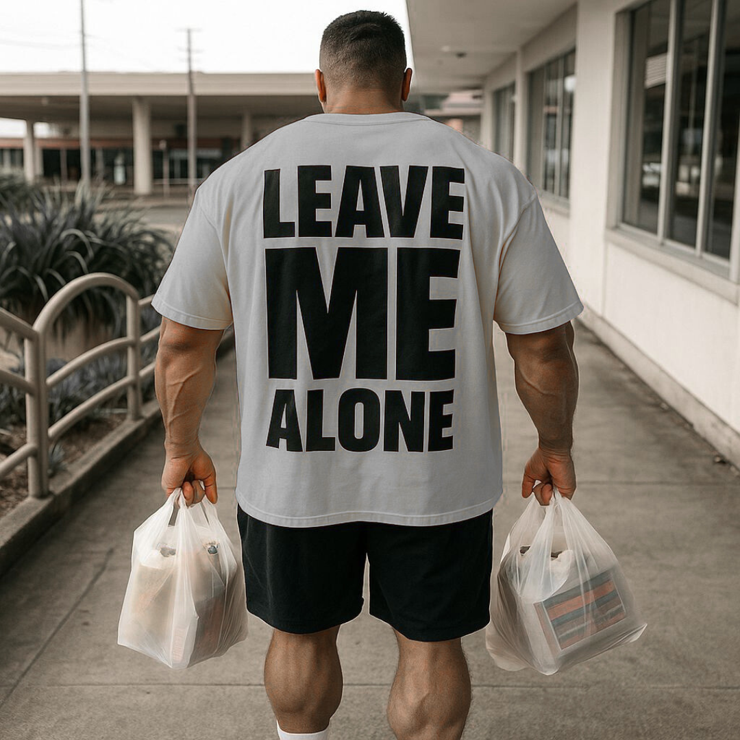 Limited Oversized Shirt "LEAVE ME ALONE"