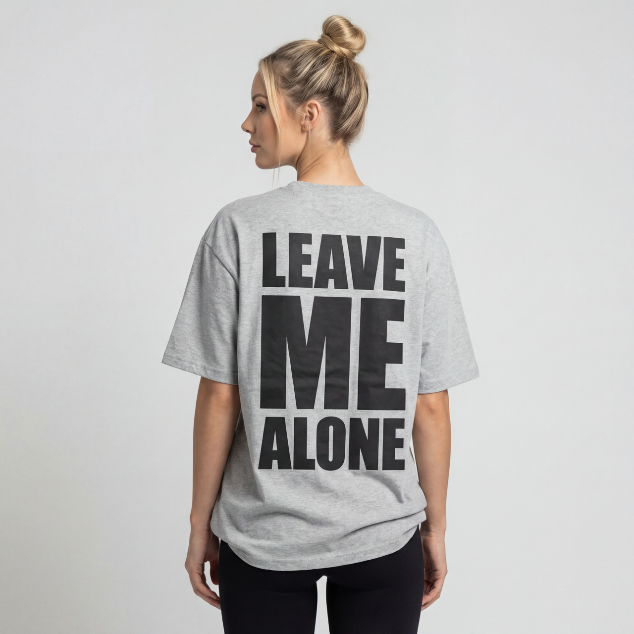 Oversized Shirt "LEAVE ME ALONE"