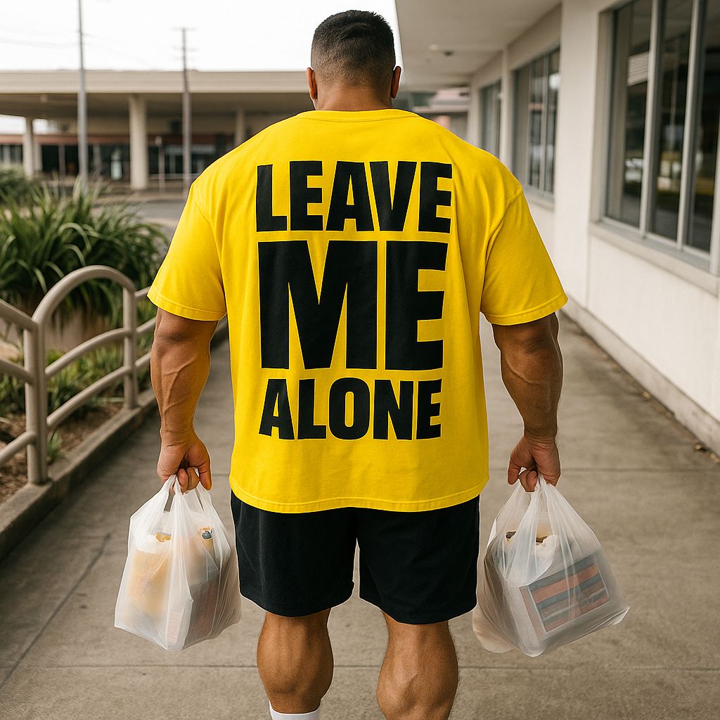 Limited Oversized Shirt "LEAVE ME ALONE"