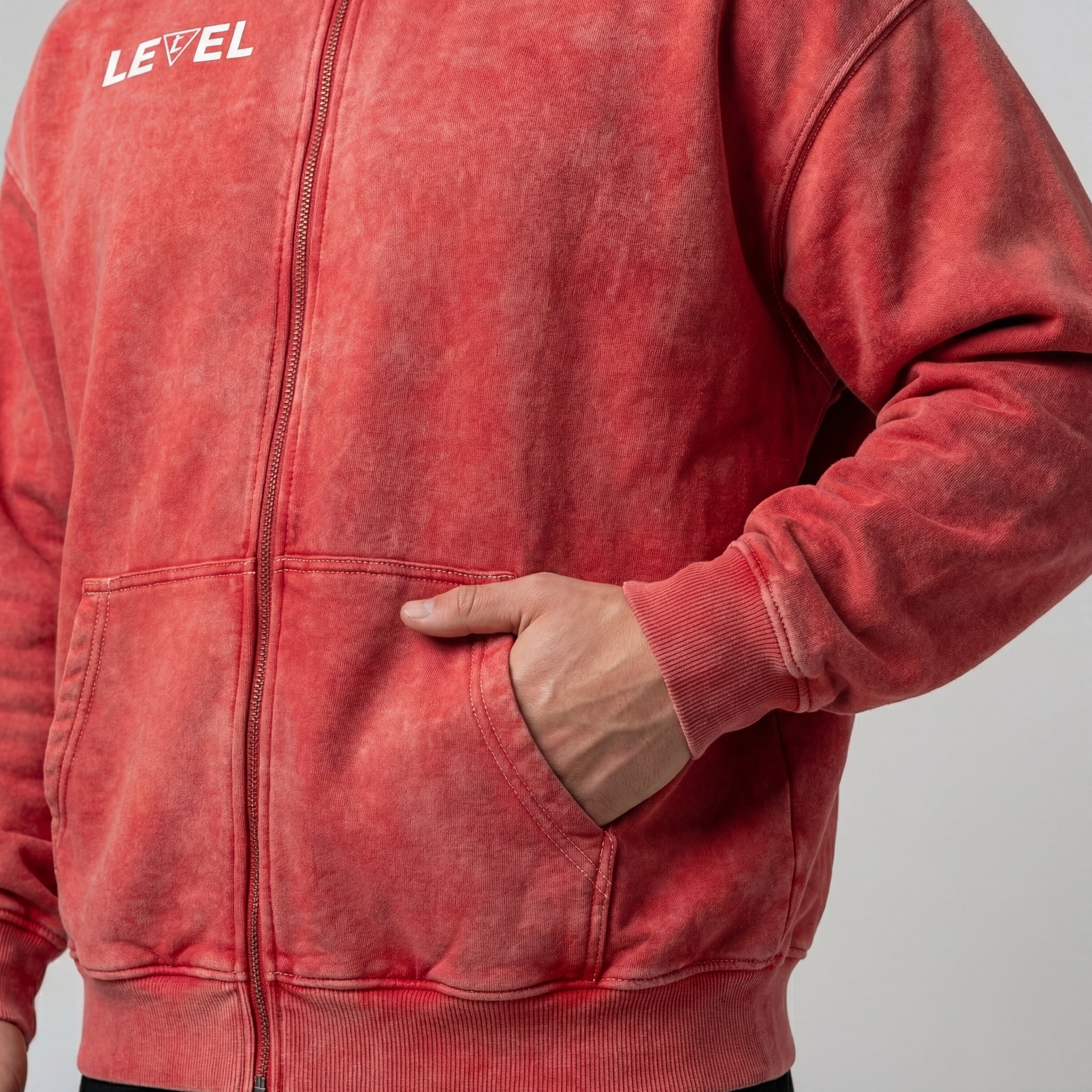 Heavy Washed Zipper