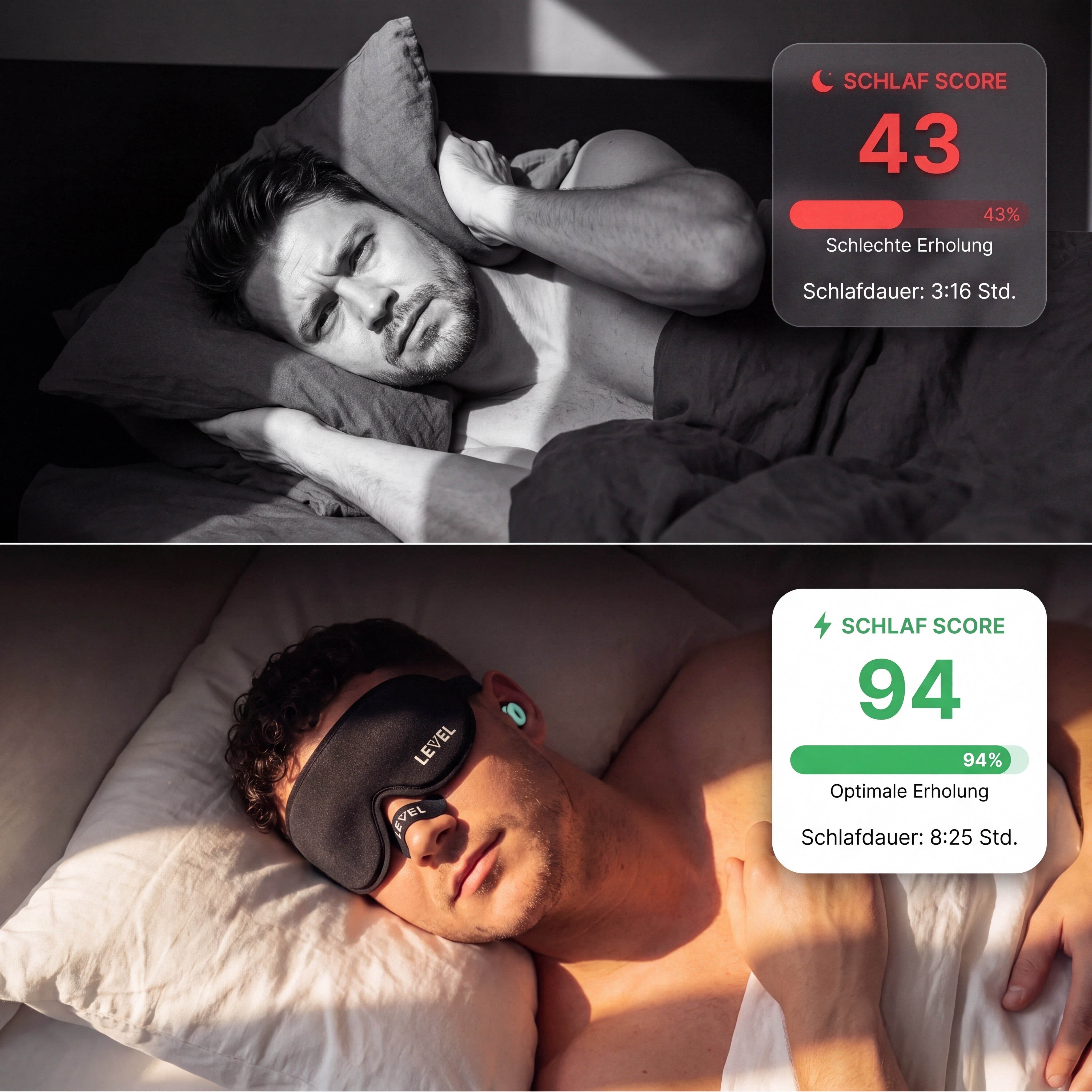 Better Sleep Schlafset — Nasenpflaster + Schlafmaske + Earplugs